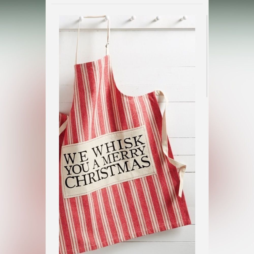 Nwt mudpie red grainsock apron